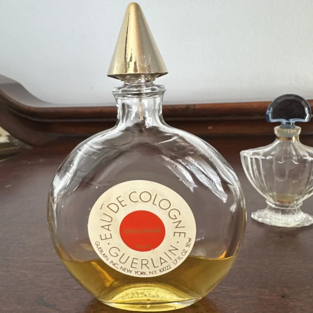 3 Vintage Guerlain Shalimar Eau de Champs Cologne Bottle Made In France Lot